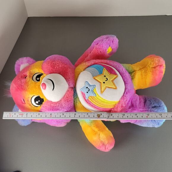 Care Bears Dare to Care Bear 14" Plush 2023 Basic Fun Rainbow Stars Plushy - Picture 4 of 14